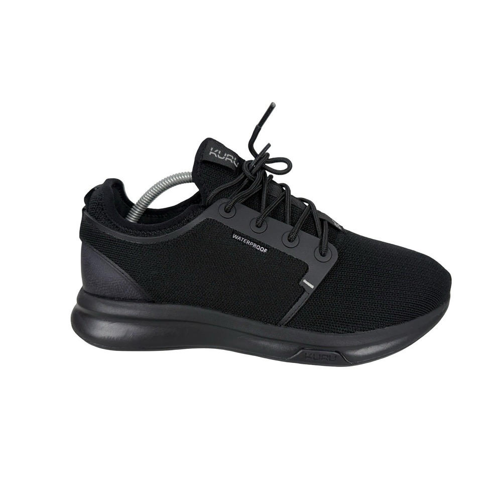 Kuru Atom Mens Size 10 Black Athletic Running Walking Waterproof Shoes Sneakers